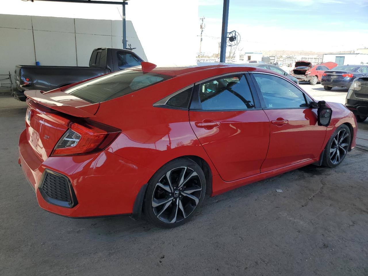 2017 Honda Civic VIN 2HGFC1E57HH700201 Copart auction photo, undercarriage / side damage thumbnail 3