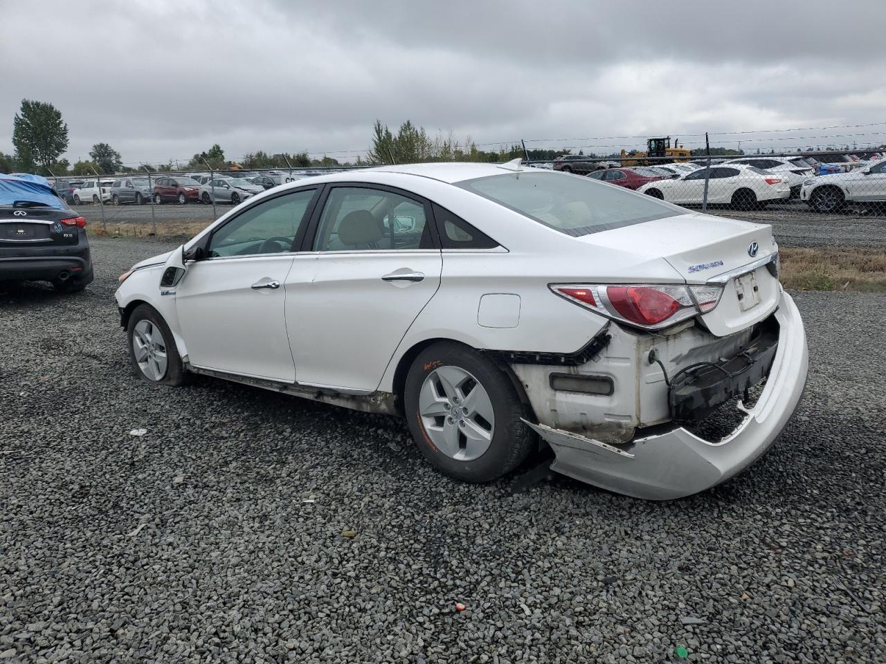 2012 Hyundai Sonata VIN KMHEC4A45CA042759 Copart auction photo, rear end / front end damage thumbnail 2