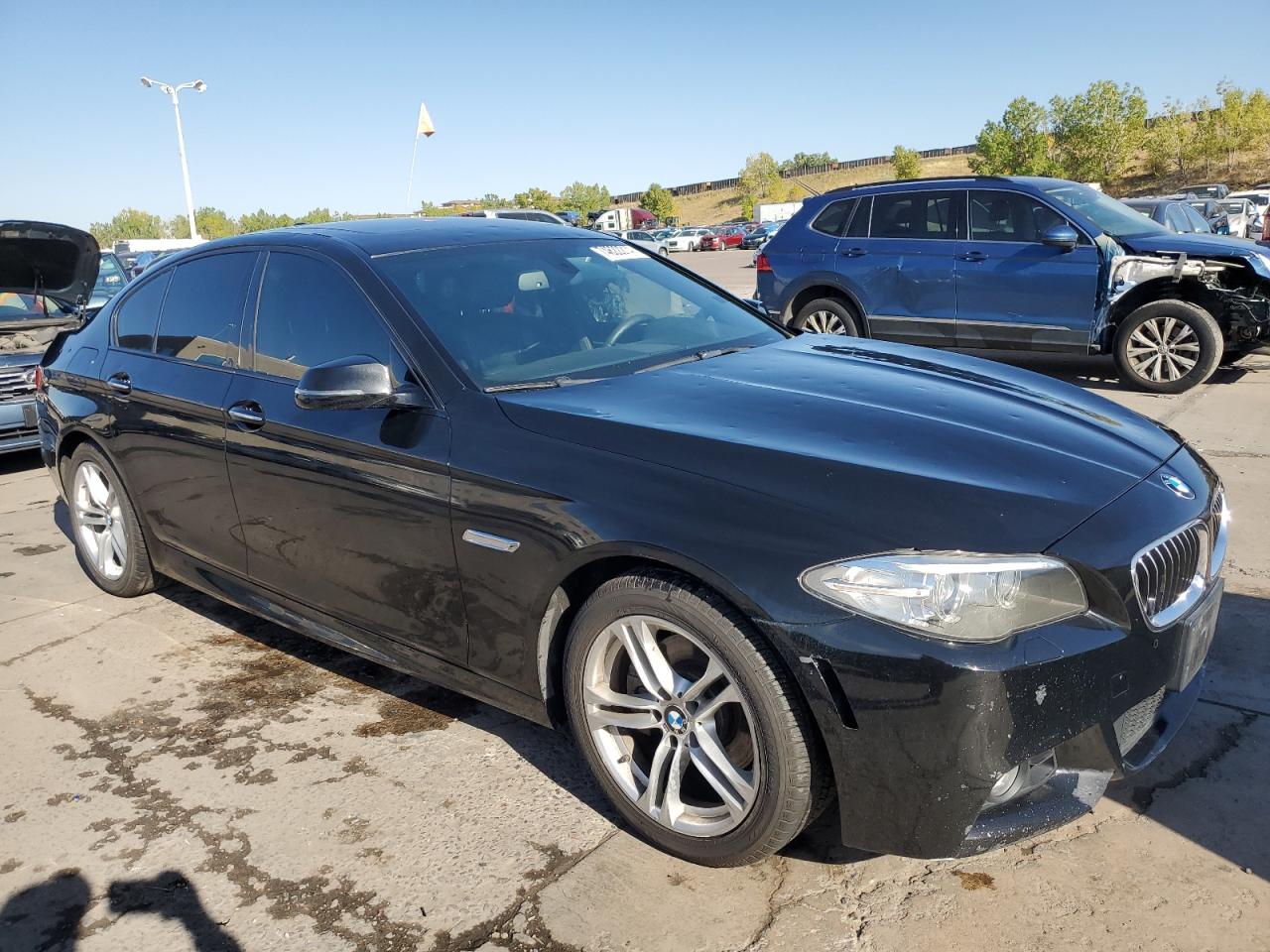 2015 BMW 5er VIN WBA5A7C59FD622453 Copart auction photo, hail damage thumbnail 4