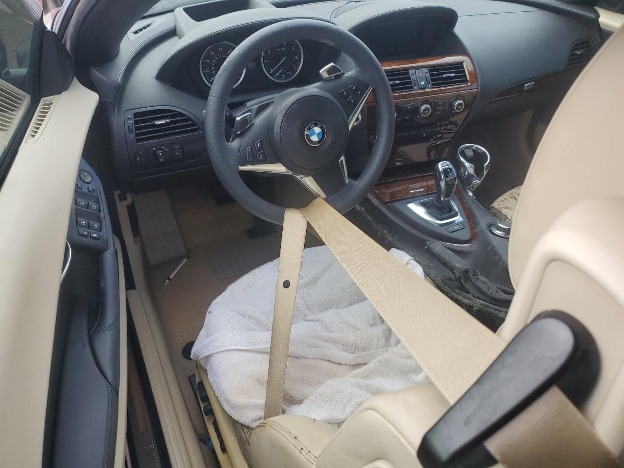 2008 BMW 6er VIN WBAEB53548CX61755 Copart auction photo, water/flood damage thumbnail 8
