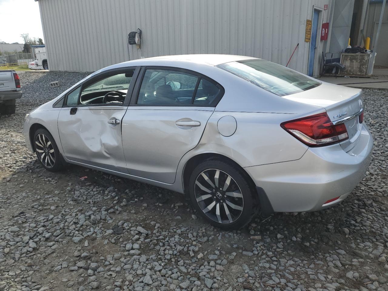 2015 Honda Civic VIN 19XFB2F95FE087061 Copart auction photo, side damage thumbnail 2