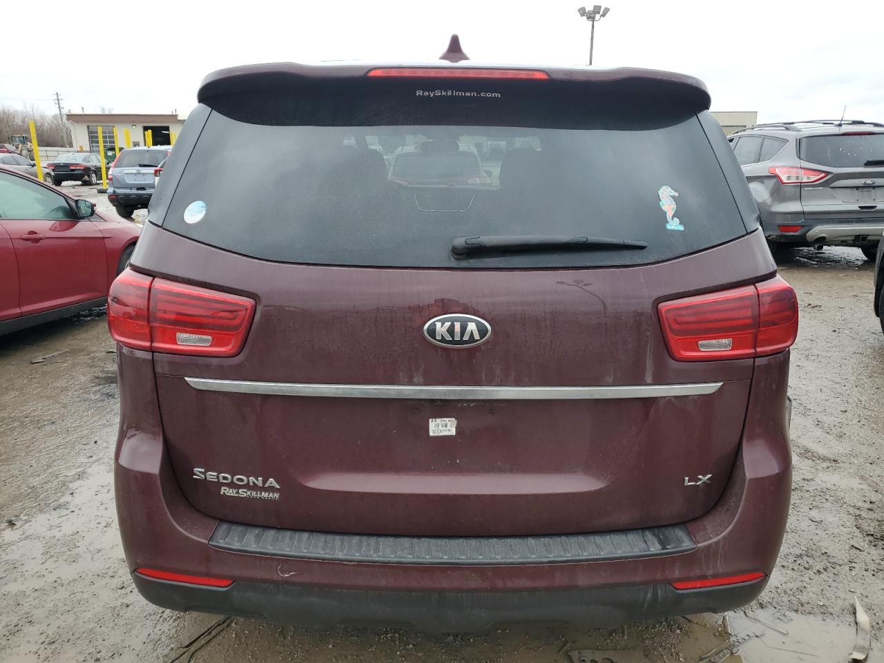 2020 KIA Sedona VIN KNDMB5C15L6605842 Copart auction photo, side / rear end damage thumbnail 6