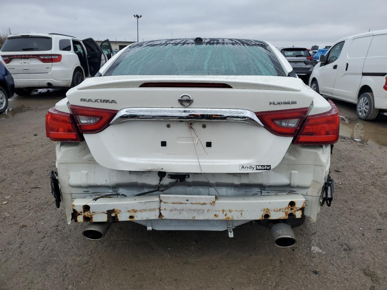 2016 Nissan Maxima VIN 1N4AA6AP1GC404911 Copart auction photo, rear end / minor dent/scratches damage thumbnail 6