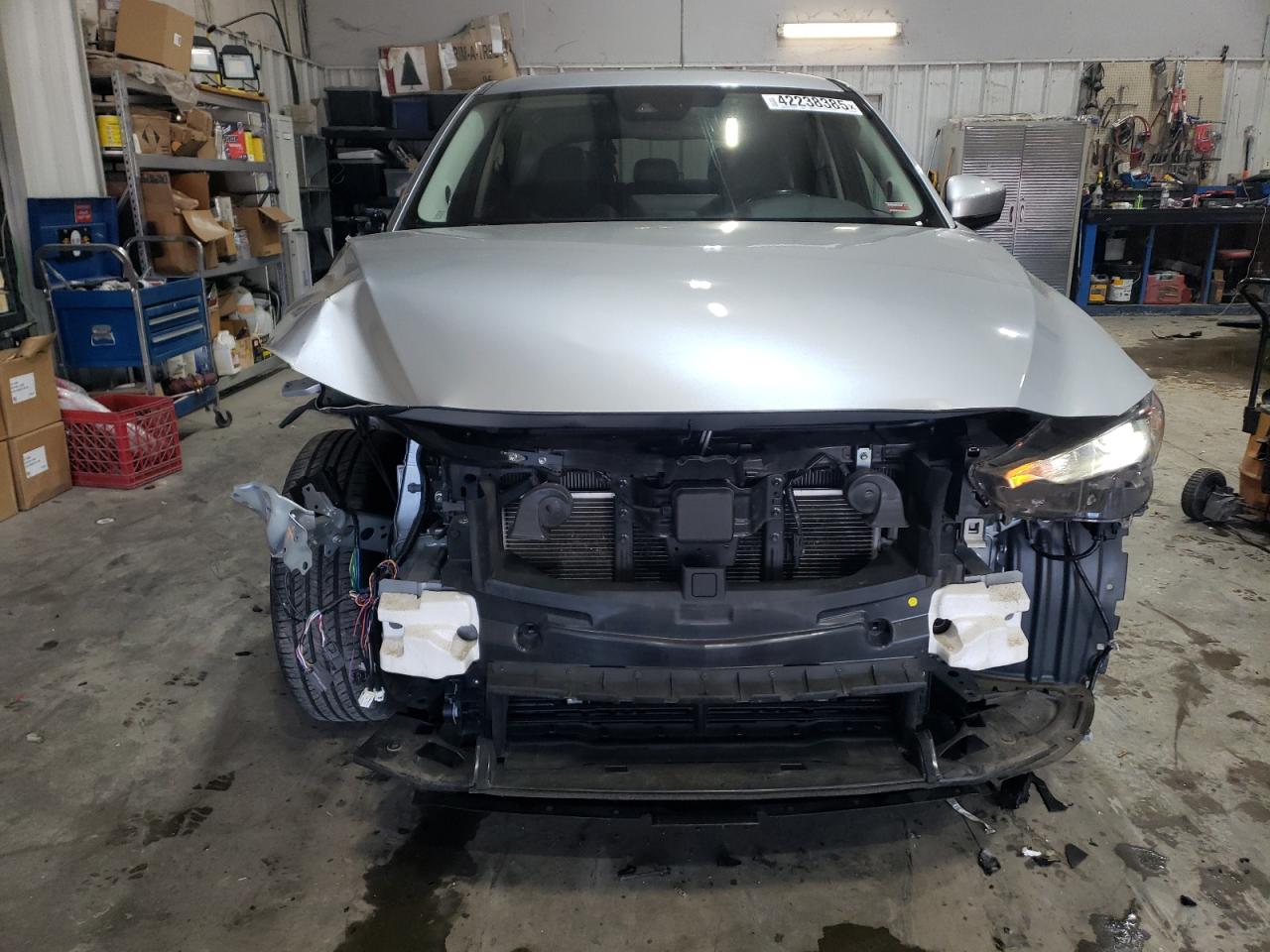 2021 Mazda CX-5 VIN JM3KFBCM7M0467530 Copart auction photo, front end / side damage thumbnail 5