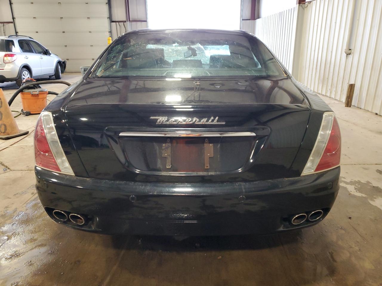 2008 Maserati Quattroporte VIN ZAMFE39A480037942 Copart auction photo, top/roof / mechanical damage thumbnail 6