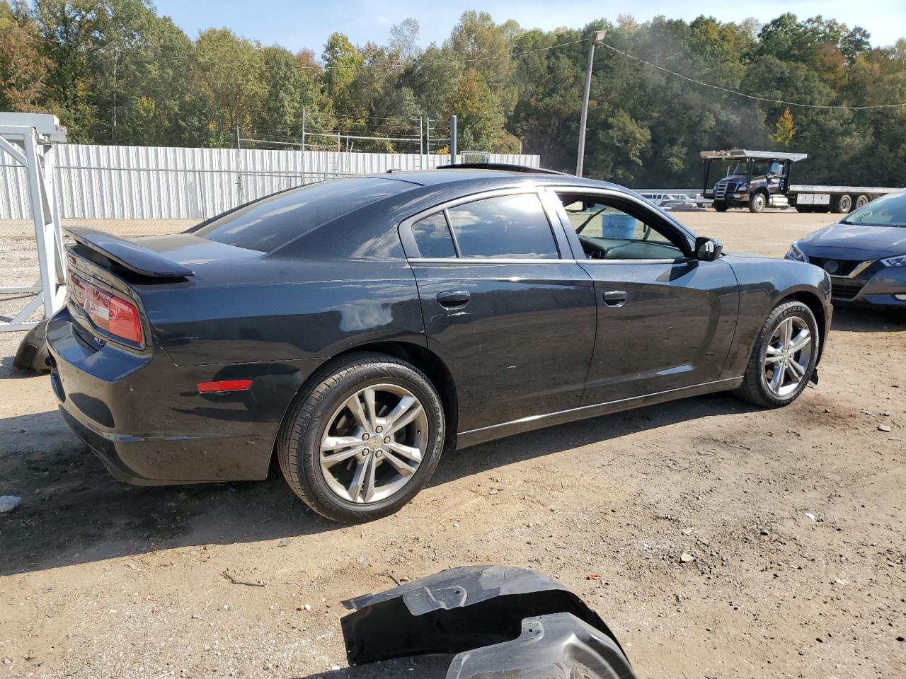 2014 Dodge Charger VIN 2C3CDXDT5EH371967 Copart auction photo, front end / undercarriage damage thumbnail 3
