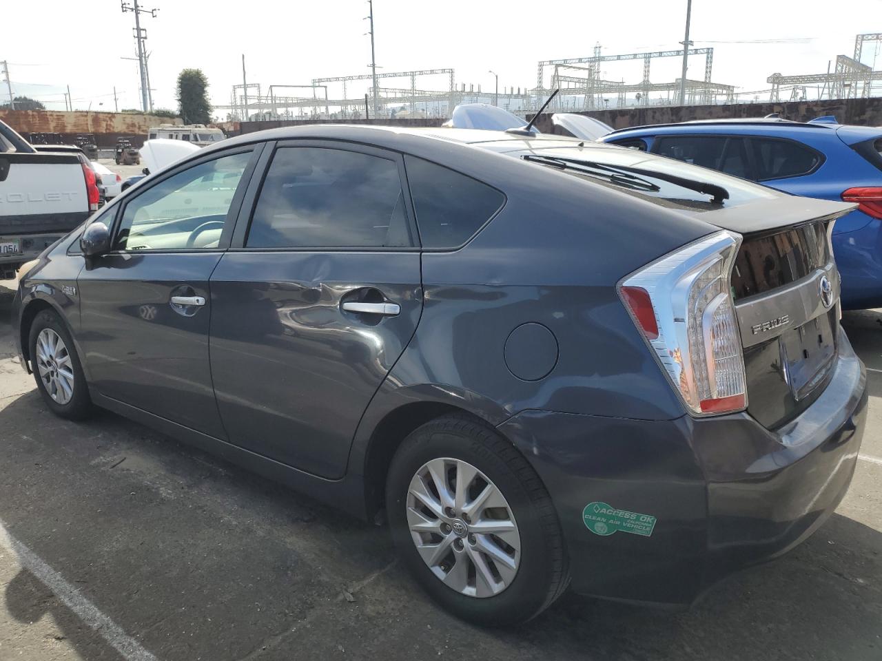 2014 Toyota Prius VIN JTDKN3DP9E3062795 Copart auction photo, normal wear damage thumbnail 2