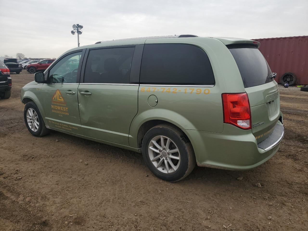 2018 Dodge Caravan VIN 2C4RDGCG9JR266735 Copart auction photo, all over damage thumbnail 2