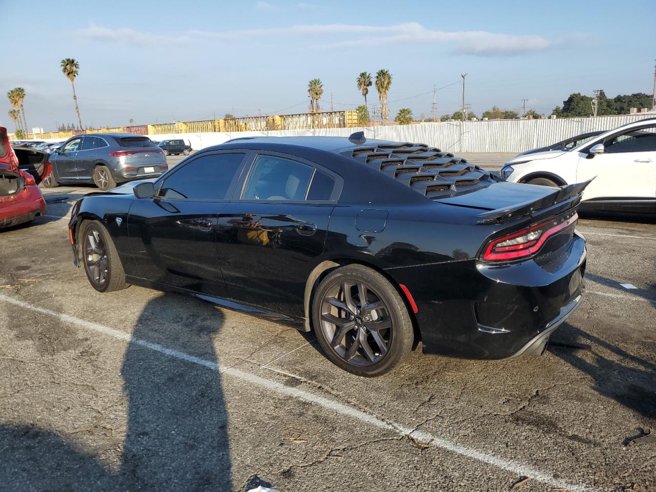2019 Dodge Charger VIN 2C3CDXHG8KH545247 Copart auction photo, rear end / front end damage thumbnail 2