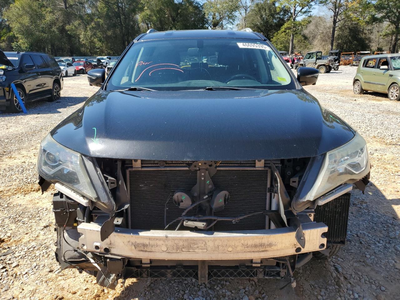 2018 Nissan Pathfinder VIN 5N1DR2MN1JC615046 Copart auction photo, front end damage thumbnail 5
