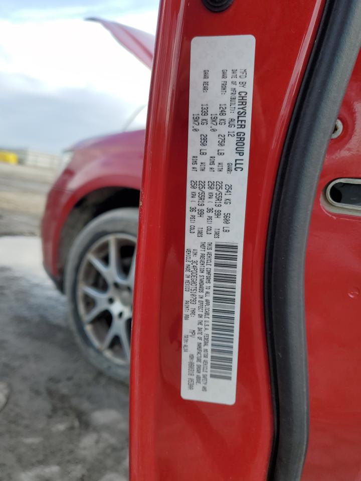 2013 Dodge Journey VIN 3C4PDDEG0DT510793 Copart auction photo, front end / side damage thumbnail 13
