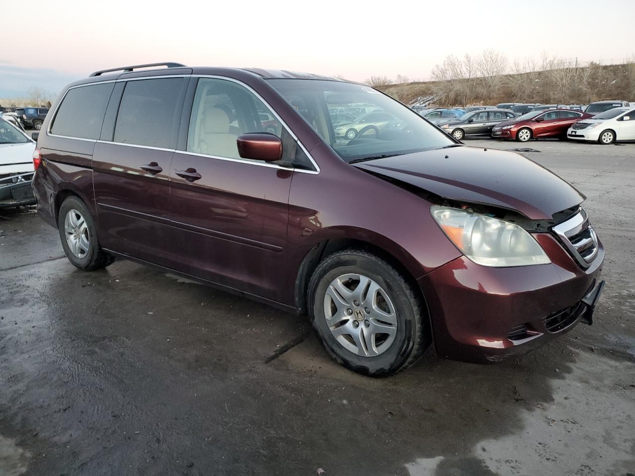 2007 Honda Odyssey VIN 5FNRL38457B093424 Copart auction photo, front end damage thumbnail 4