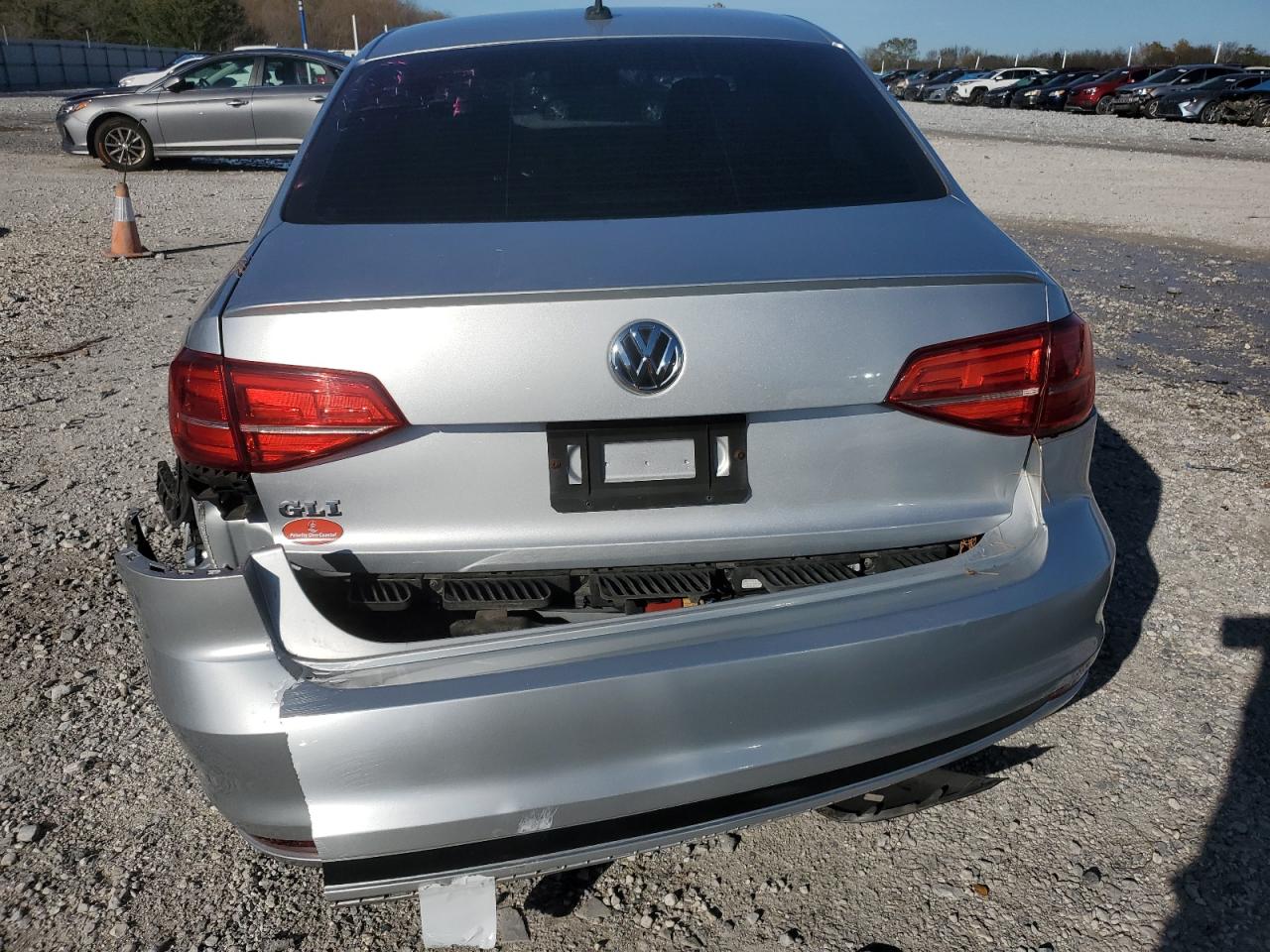 2015 Volkswagen Jetta VIN 3VW4T7AJ9FM262966 Copart auction photo, rear end / side damage thumbnail 6