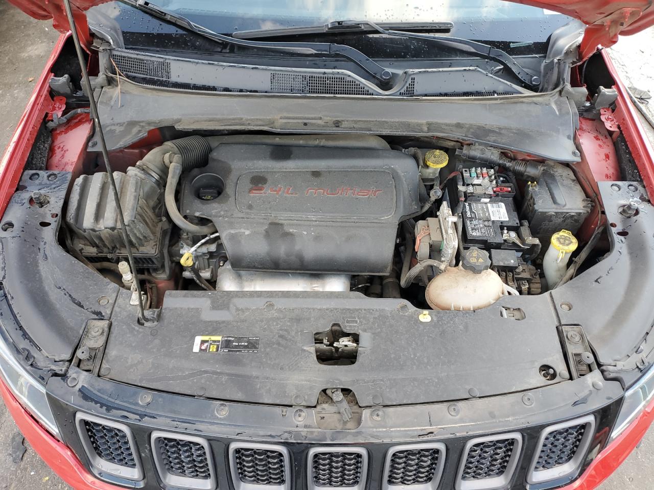 2021 Jeep Compass VIN 3C4NJDEB9MT587523 Copart auction photo, front end / mechanical damage thumbnail 12