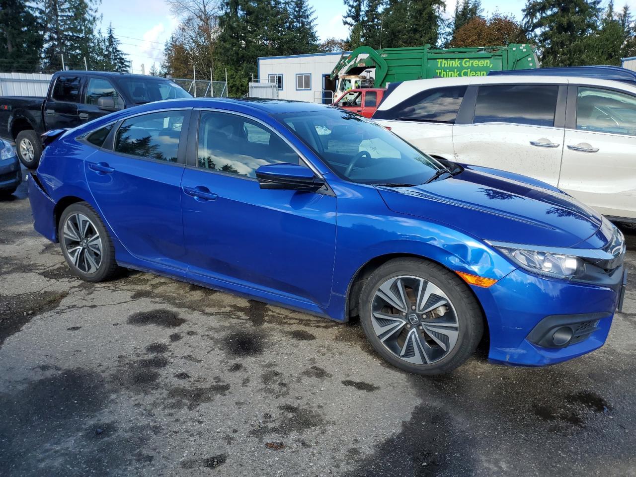 2017 Honda Civic VIN 19XFC1F35HE206443 Copart auction photo, rear end damage thumbnail 4