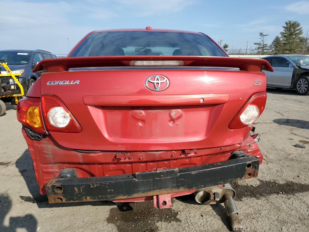 2010 Toyota Corolla VIN 2T1BU4EE2AC355848 Copart auction photo, rear end / front end damage thumbnail 6
