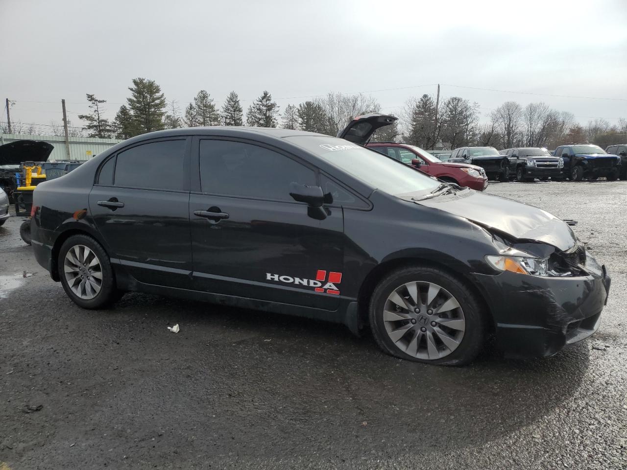 2010 Honda Civic VIN 19XFA1F88AE086886 Copart auction photo, front end / side damage thumbnail 4