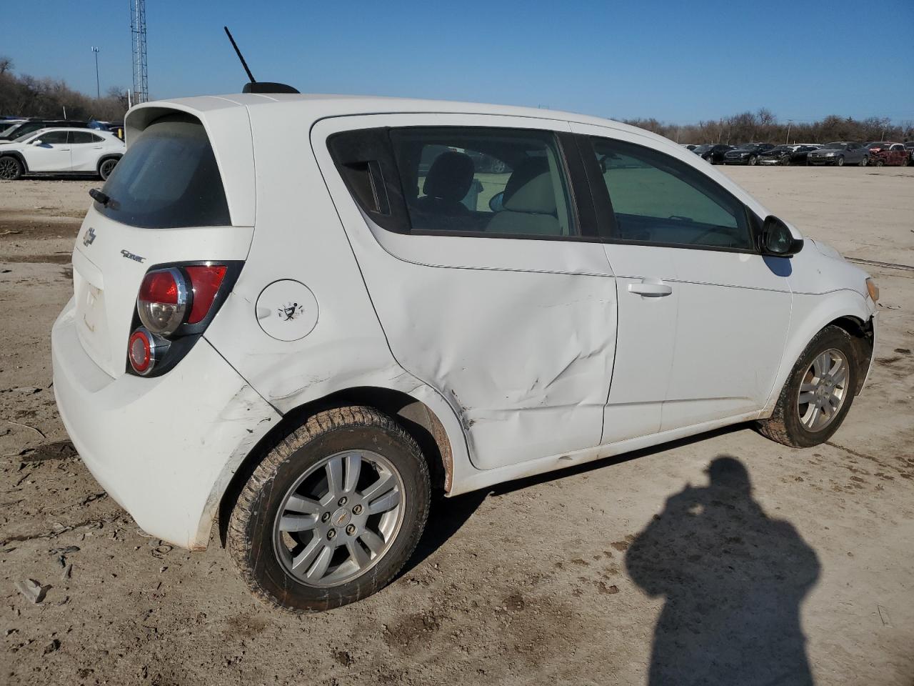 2015 Chevrolet Sonic VIN 1G1JA6SH3F4141324 Copart auction photo, all over damage thumbnail 3