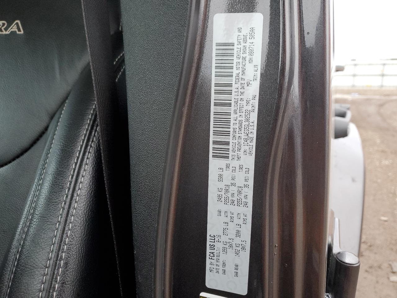 2016 Jeep Wrangler VIN 1C4BJWEG5GL302522 Copart auction photo, front end / mechanical damage thumbnail 14