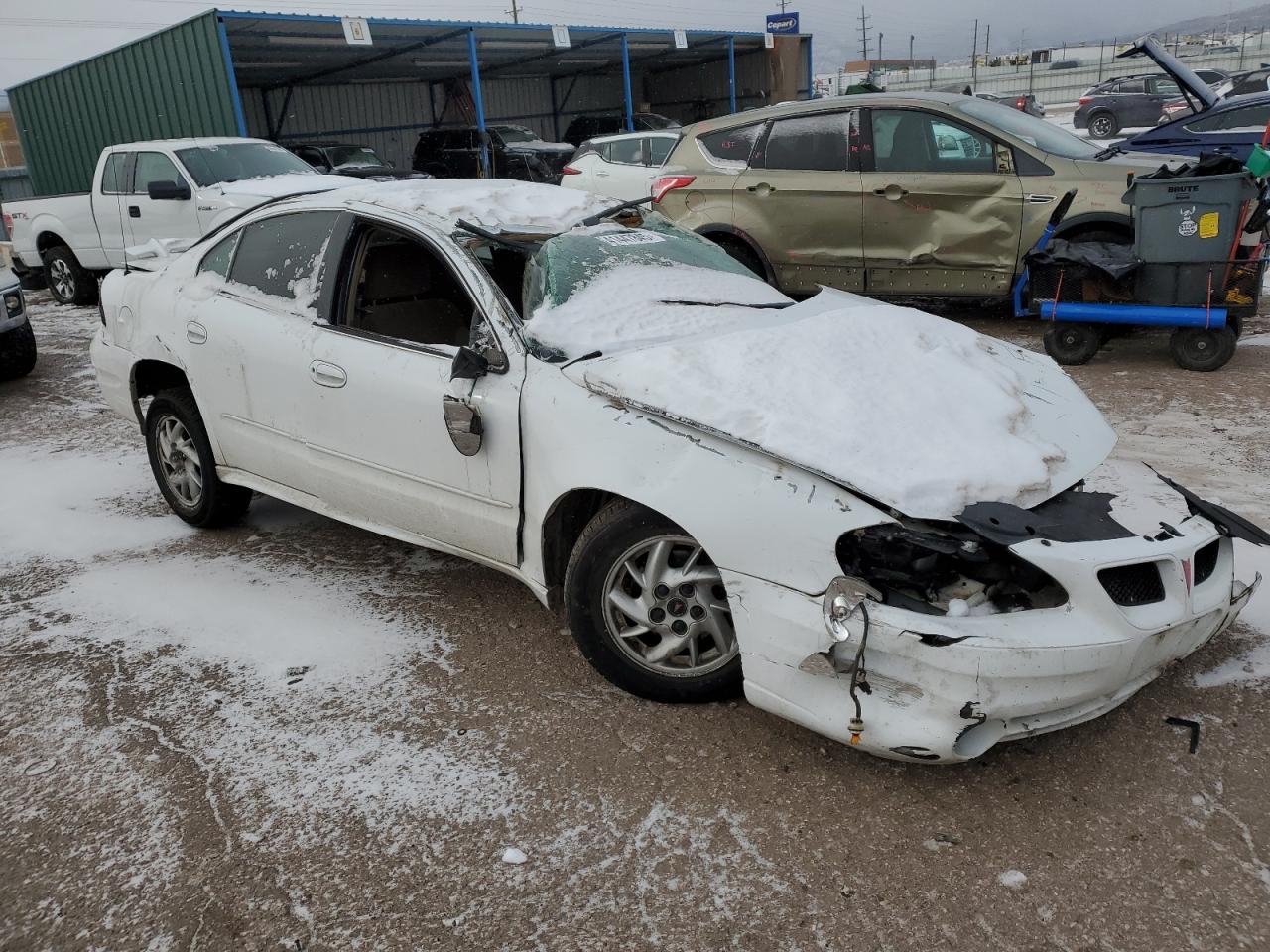 2004 Pontiac Grand AM VIN 1G2NE52F74M580789 Copart auction photo, all over / top/roof damage thumbnail 4