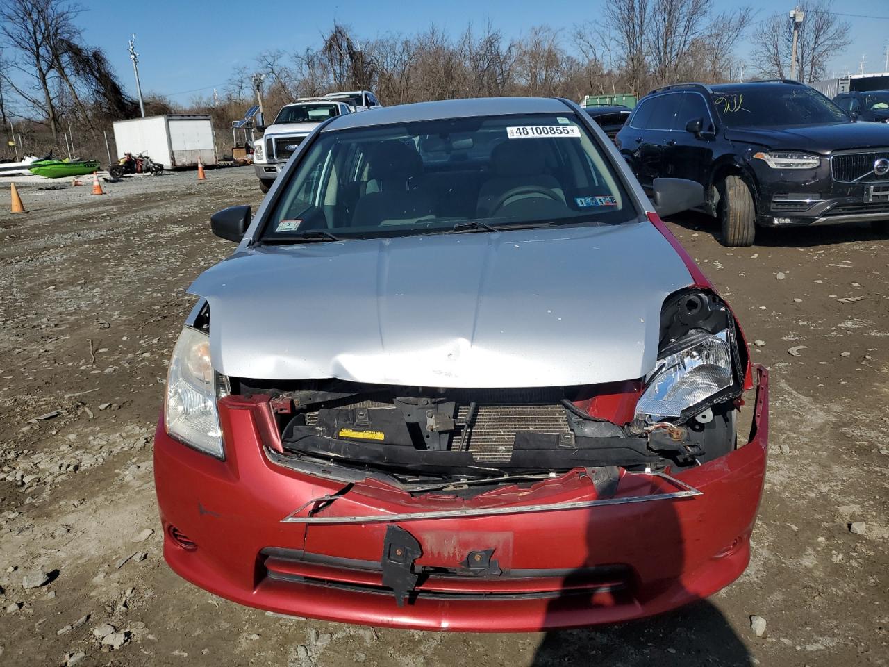 2010 Nissan Sentra VIN 3N1AB6AP9AL655133 Copart auction photo, front end damage thumbnail 5