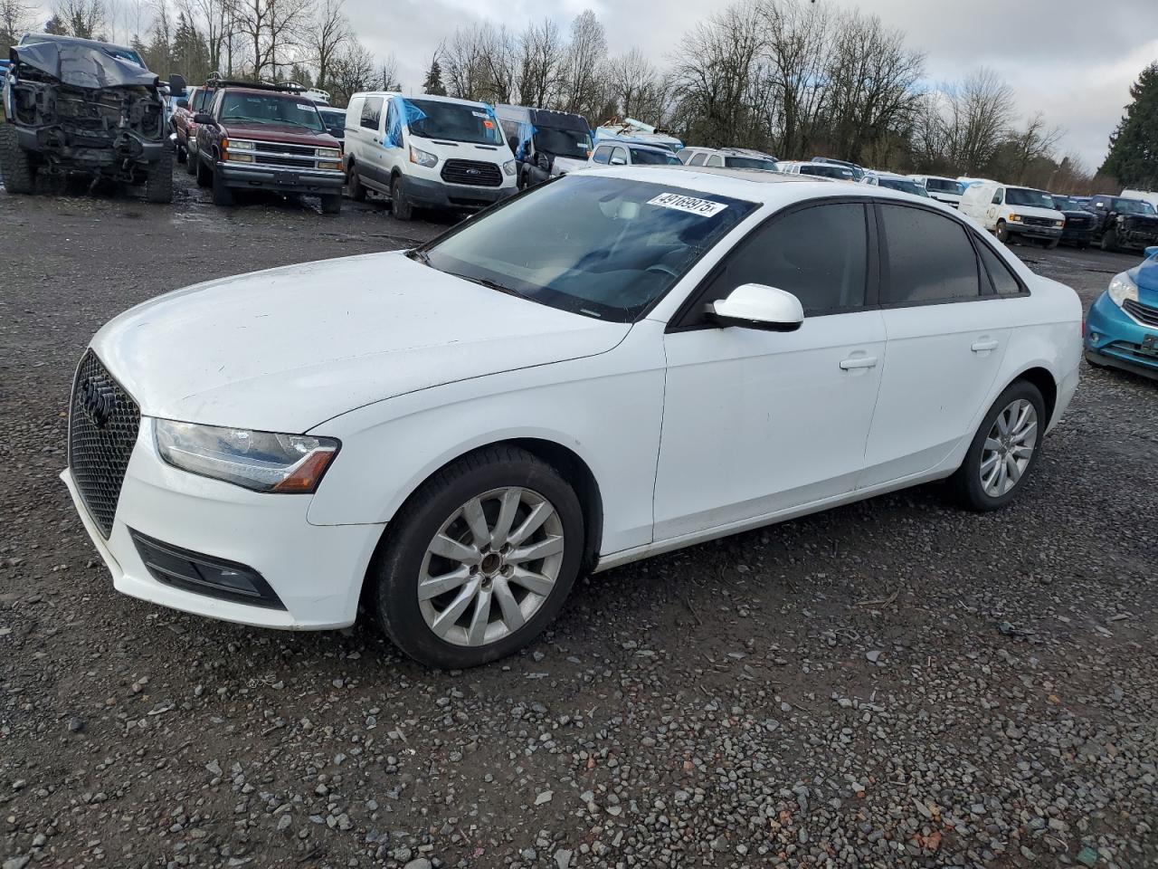 2013 Audi A4 VIN WAUAFAFLXDN023298 - Copart auction photo