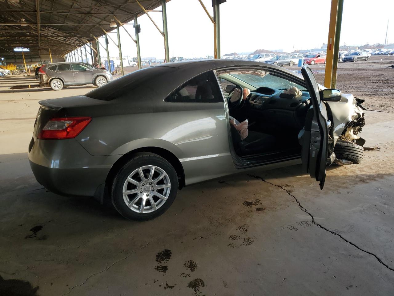 2008 Honda Civic VIN 2HGFG11628H566006 Copart auction photo, front end / side damage thumbnail 3