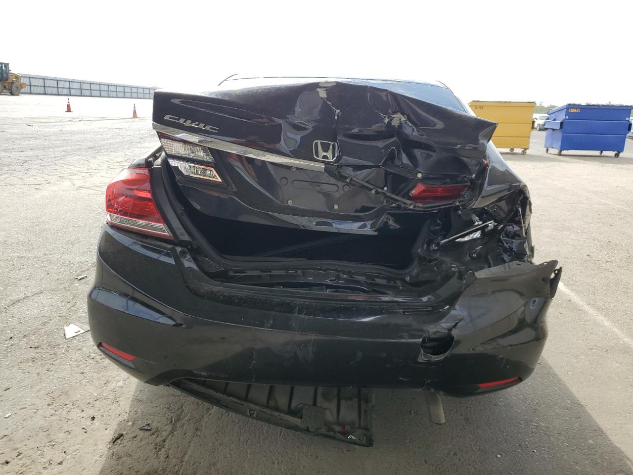 2015 Honda Civic VIN 19XFB2F54FE705094 Copart auction photo, rear end / front end damage thumbnail 6