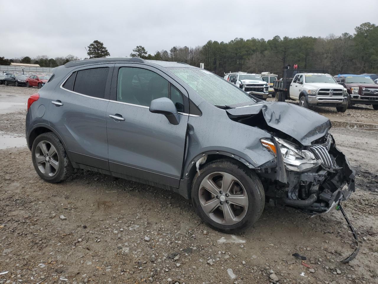 2013 Buick Encore VIN KL4CJBSB5DB101690 Copart auction photo, front end damage thumbnail 4