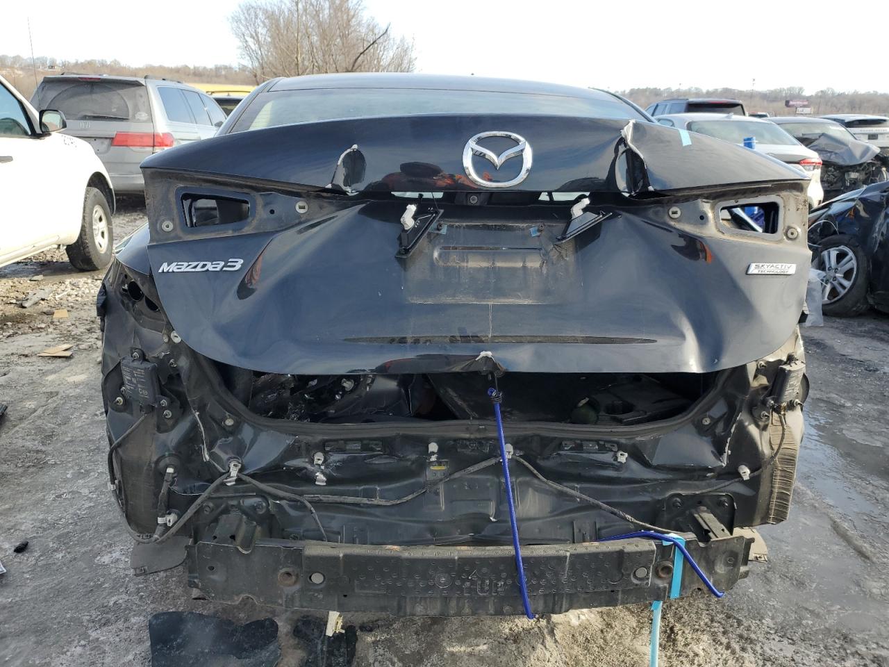 2017 Mazda 3 VIN 3MZBN1V72HM100810 Copart auction photo, rear end / side damage thumbnail 6