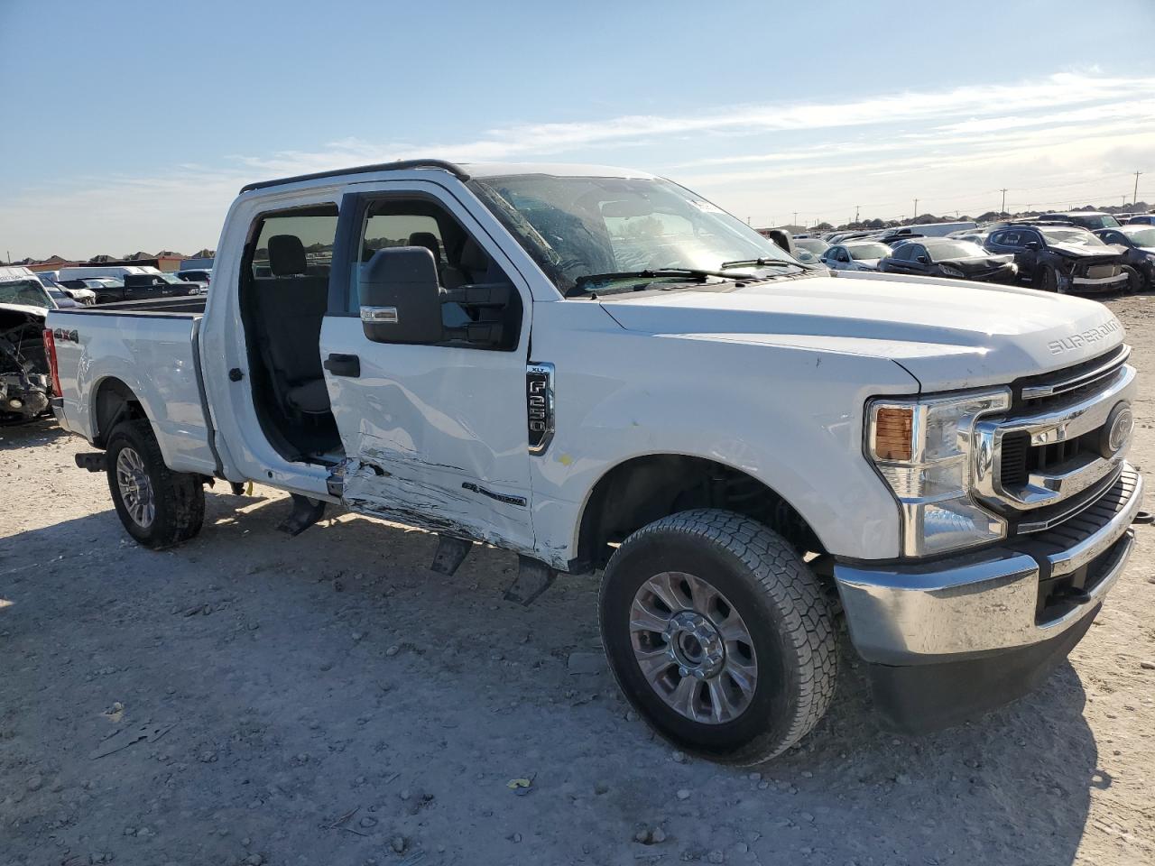 2022 Ford F250 VIN 1FT7W2BT5NEG35287 Copart auction photo, side damage thumbnail 4