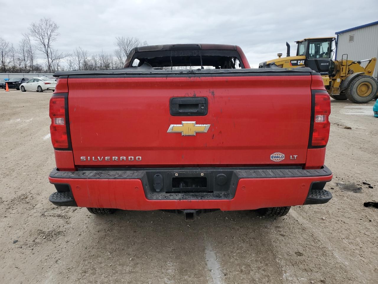 2018 Chevrolet Silverado VIN 3GCUKREC9JG101201 Copart auction photo, burn damage thumbnail 6