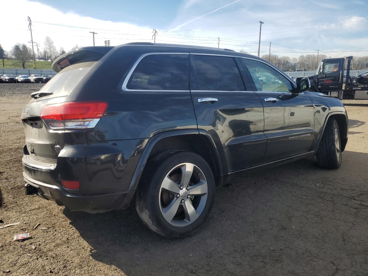 2014 Jeep Grand Cherokee VIN 1C4RJFCG8EC437489 Copart auction photo, front end / undercarriage damage thumbnail 3