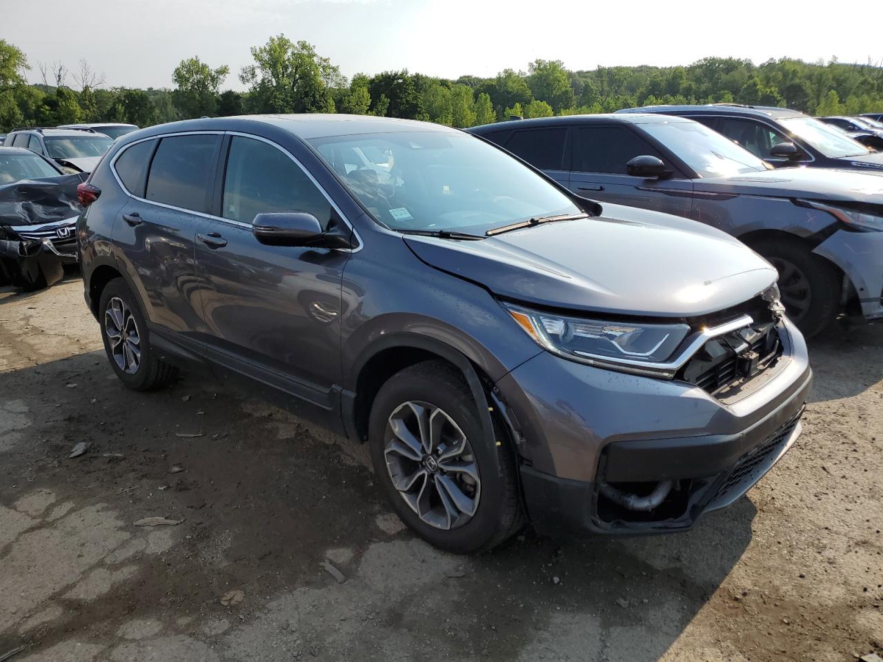 2021 Honda CR-V VIN 2HKRW2H52MH648000 Copart auction photo, all over damage thumbnail 4