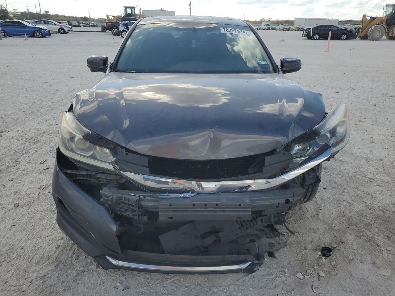 2016 Honda Accord VIN 1HGCR2F84GA042480 Copart auction photo, front end / hail damage thumbnail 5