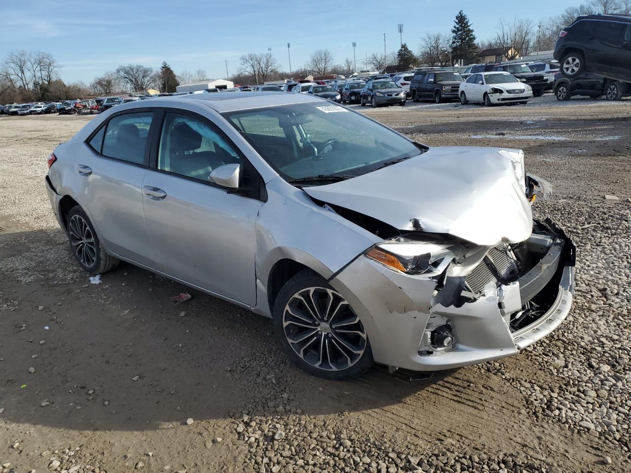 2014 Toyota Corolla VIN 5YFBURHE2EP130067 Copart auction photo, front end / rear end damage thumbnail 4