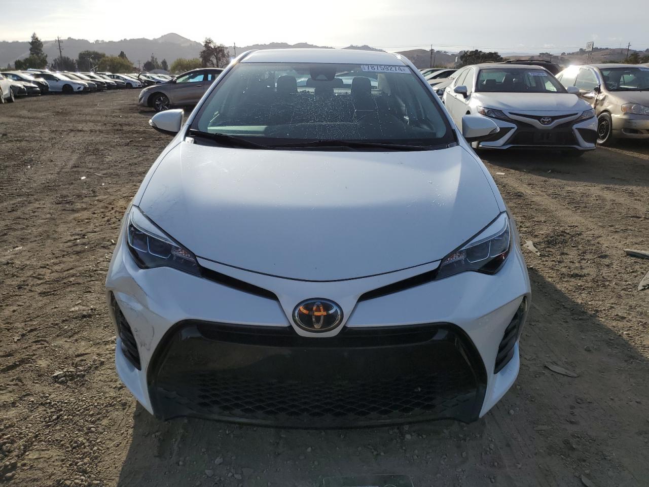 2017 Toyota Corolla VIN 5YFBURHE5HP584673 Copart auction photo, rear end damage thumbnail 5