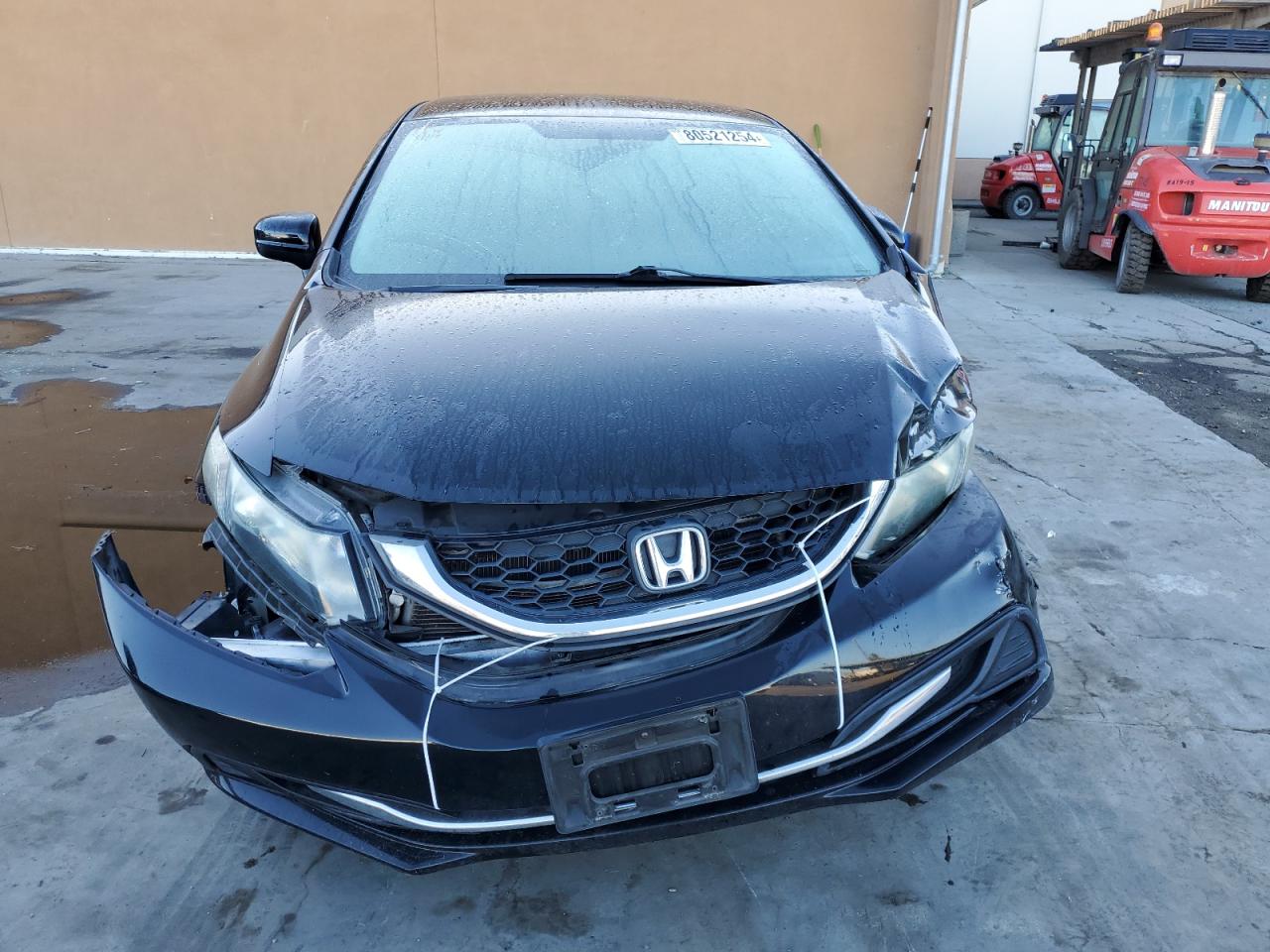 2014 Honda Civic VIN 19XFB2F57EE270201 Copart auction photo, front end / side damage thumbnail 5