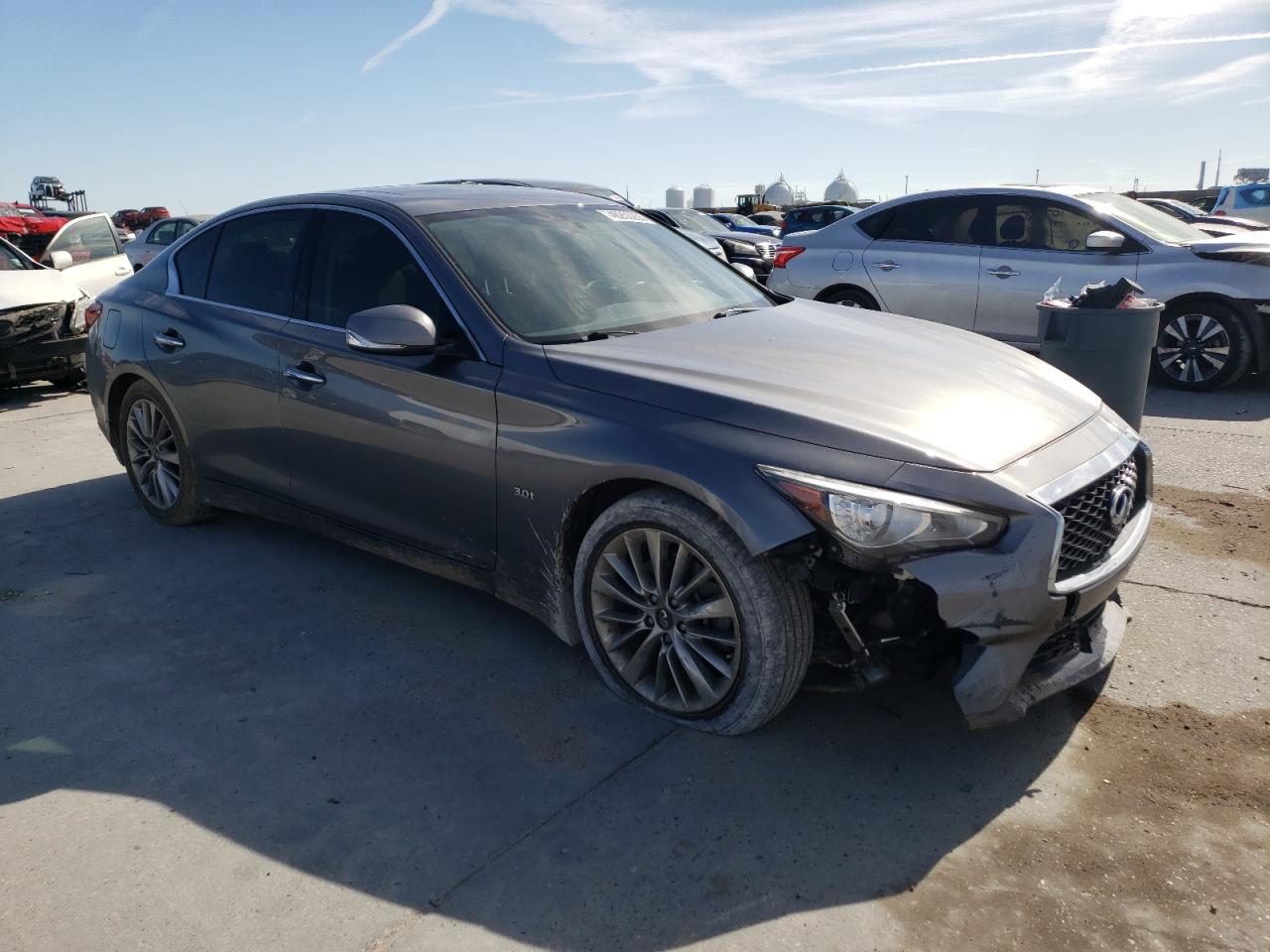 2018 Infiniti Q50 VIN JN1EV7AP0JM357087 Copart auction photo, front end / rear end damage thumbnail 4