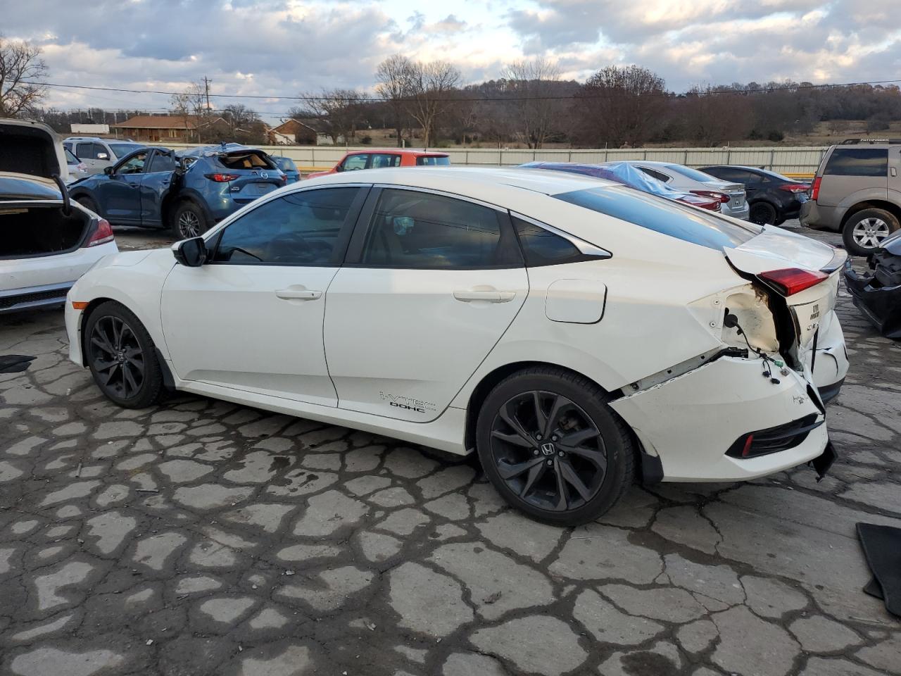 2017 Honda Civic VIN 19XFC2F54HE014860 Copart auction photo, rear end damage thumbnail 2