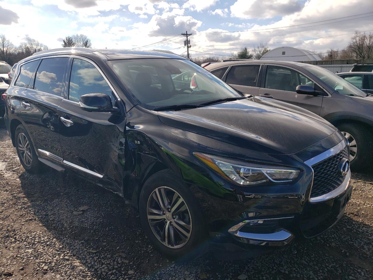 2020 Infiniti QX60 VIN 5N1DL0MM2LC541832 Copart auction photo, side damage thumbnail 4