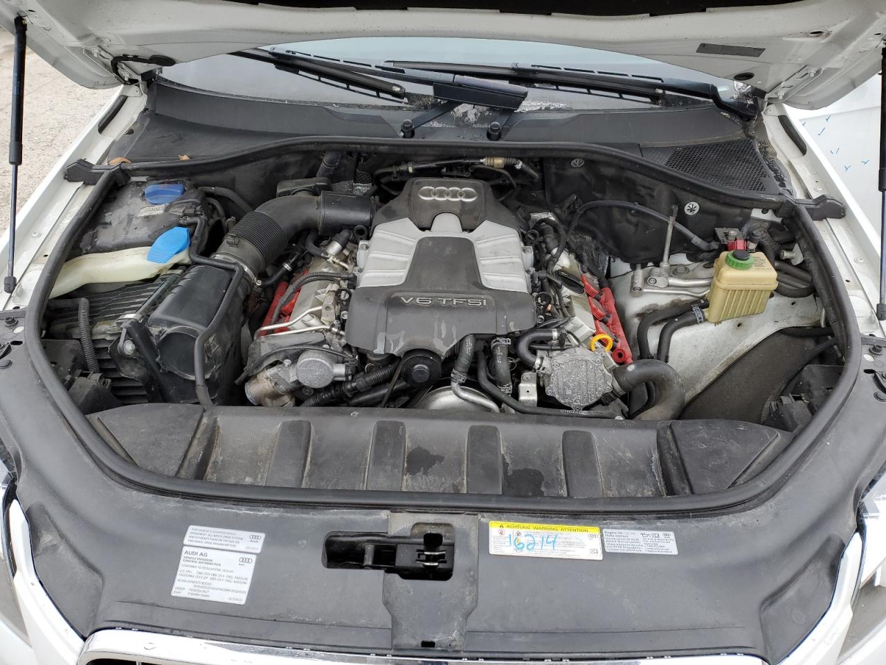 2015 Audi Q7 VIN WA1LGAFE0FD025395 Copart auction photo, front end / side damage thumbnail 12