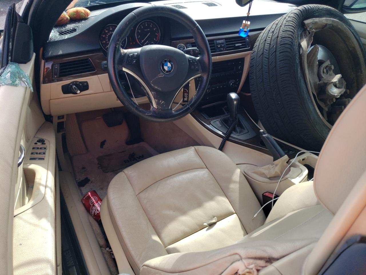 2009 BMW 3er VIN WBAWR33509P154573 Copart auction photo, front end / side damage thumbnail 8