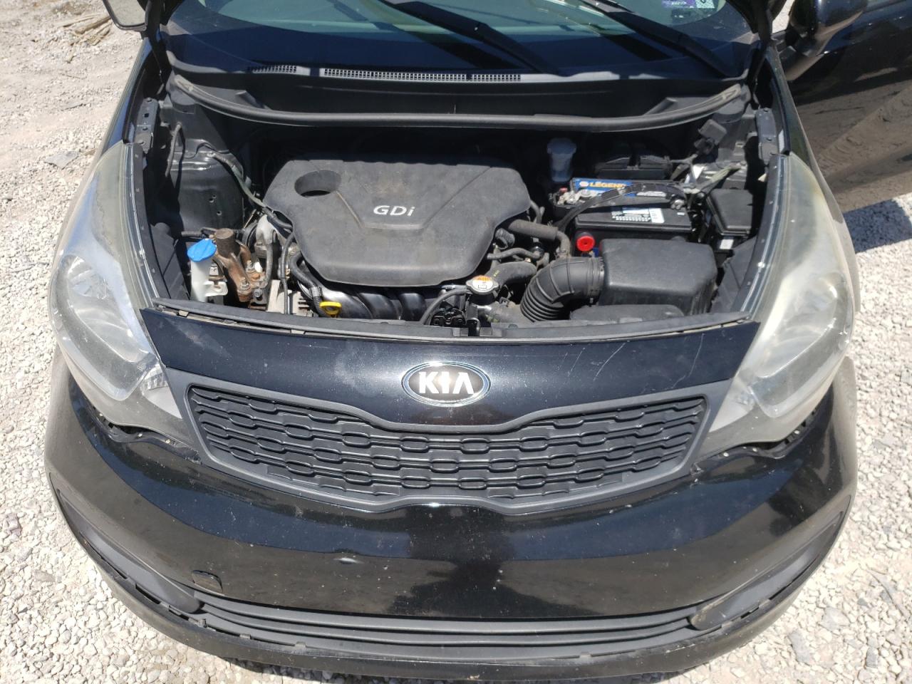 2013 KIA Rio VIN KNADM4A37D6240443 Copart auction photo, all over damage thumbnail 11