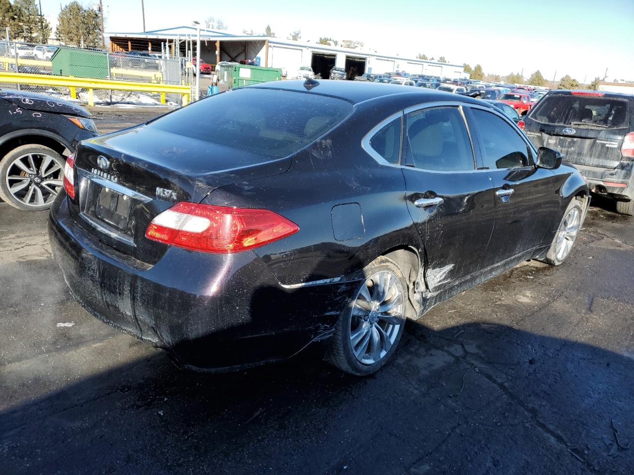 2012 Infiniti M VIN JN1BY1AR4CM396096 Copart auction photo, rear end damage thumbnail 3
