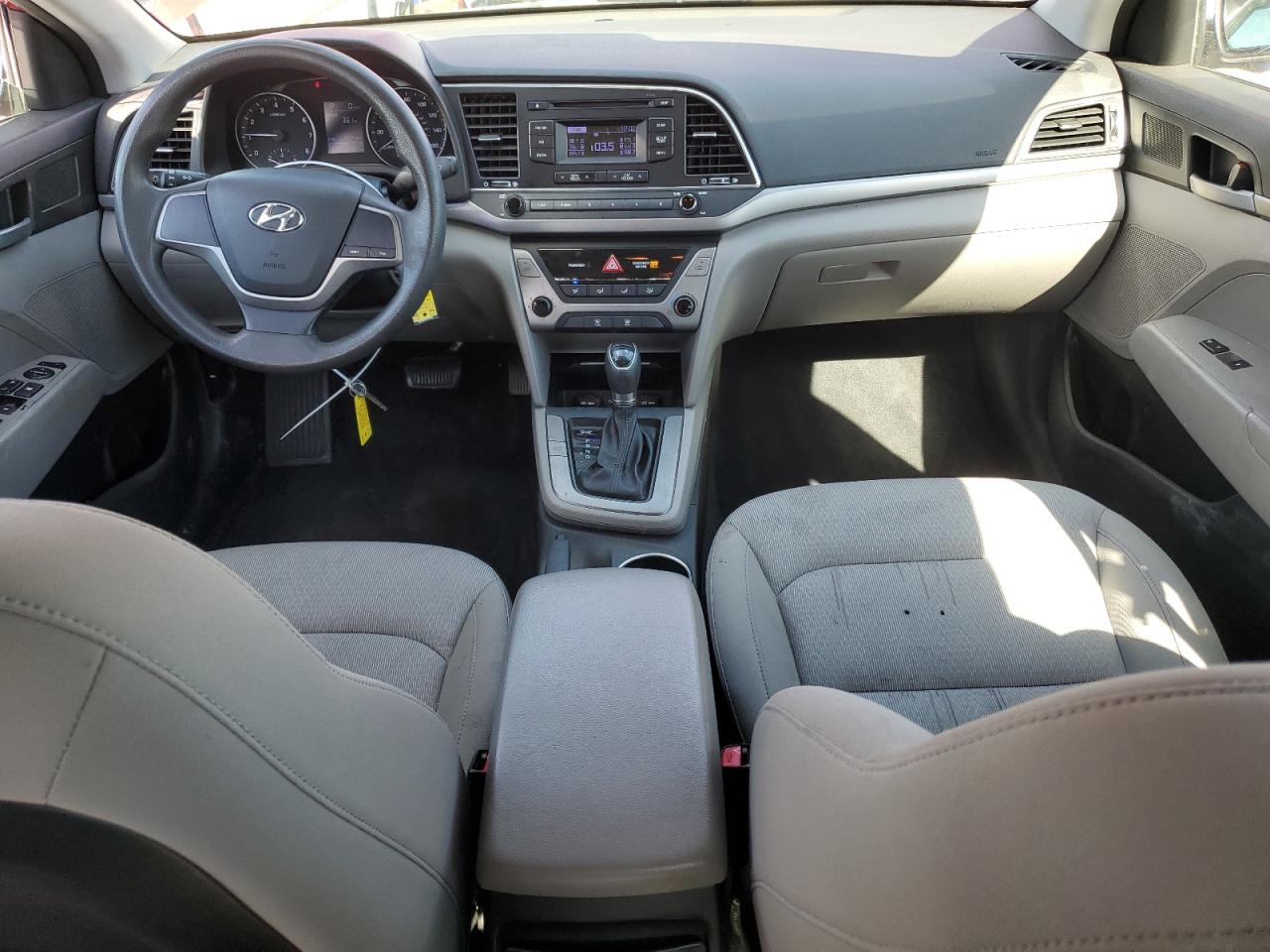 2017 Hyundai Elantra VIN KMHD74LF6HU189337 Copart auction photo, front end / side damage thumbnail 8