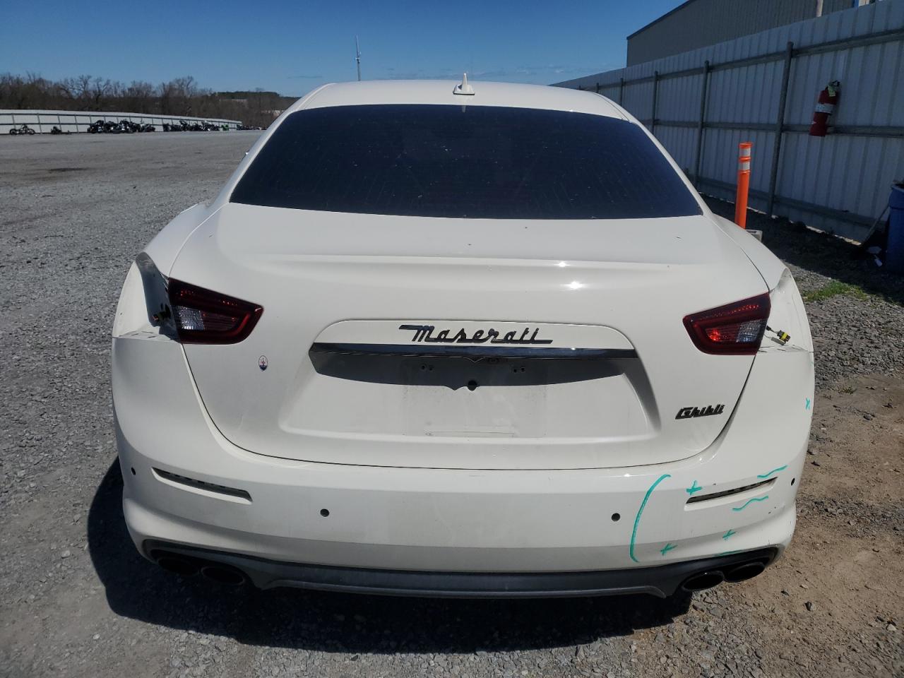 2019 Maserati Ghibli VIN ZAM57XSA5K1335540 Copart auction photo, front end / rear end damage thumbnail 6