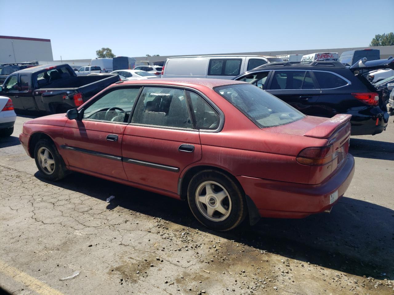 1997 Subaru Legacy VIN 4S3BD4357V6209672 Copart auction photo, vandalism damage thumbnail 2