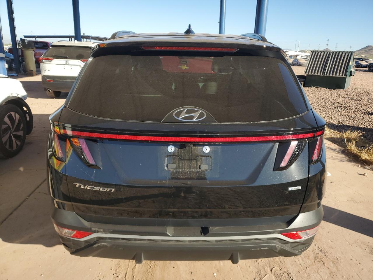 2024 Hyundai Tucson VIN 5NMJFCDEXRH308834 Copart auction photo, rear end / side damage thumbnail 6