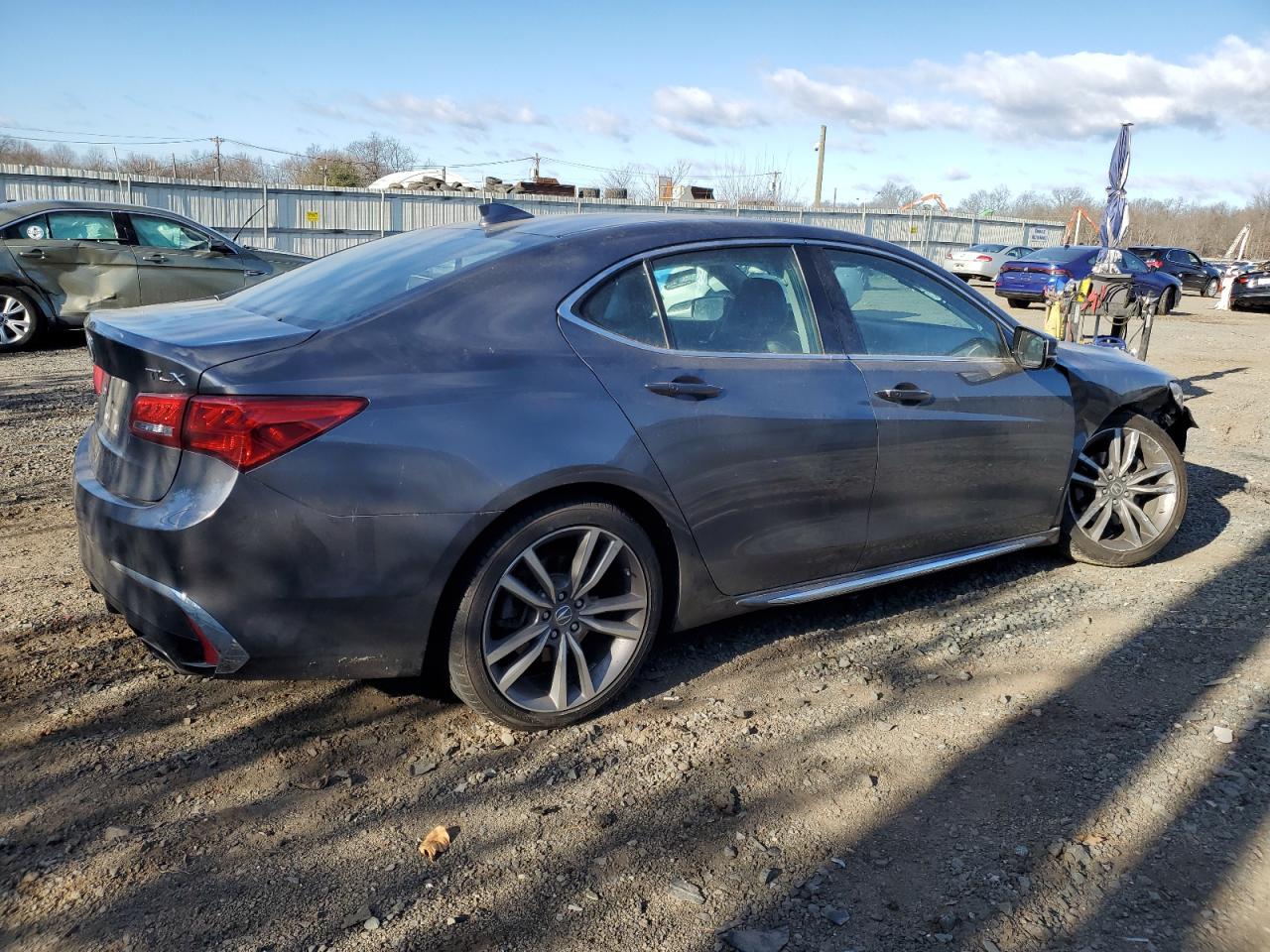 2019 Acura TLX VIN 19UUB2F49KA010008 Copart auction photo, front end / undercarriage damage thumbnail 3